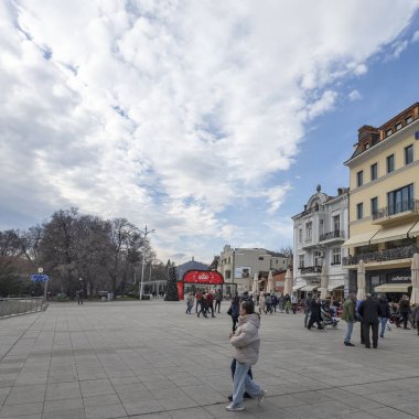 PLOVDIV, BULGARIA - 31 ARALIK 2023: Bulgaristan 'ın Plovdiv kentindeki Knyaz Alexander I.