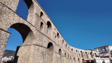 Ancient Aqueduct in city of Kavala, Eastern Macedonia and Thrace, Greece