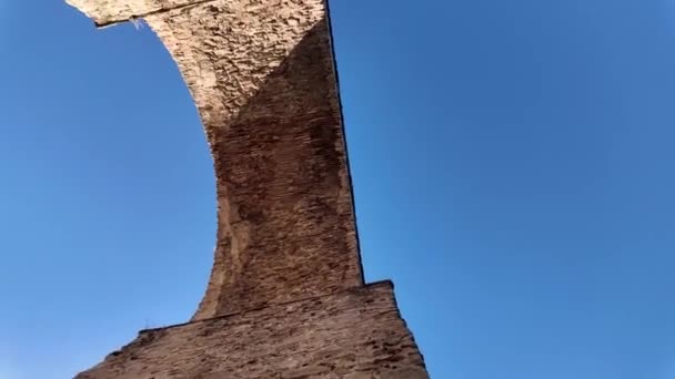 Ancient Aqueduct City Kavala Eastern Macedonia Thrace Greece — 图库视频影像