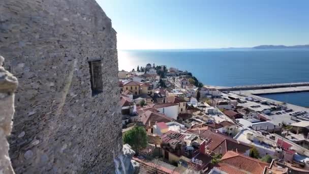 Panorama City Kavala Eastern Macedonia Thrace Greece — Vídeo de Stock