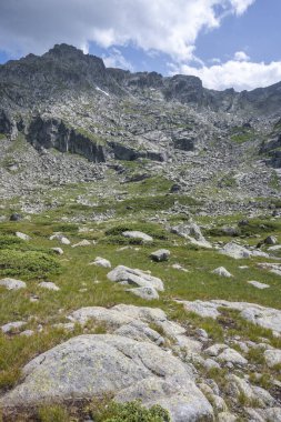 Bulgaristan 'ın Kalin zirvesi yakınlarındaki Rila Dağı' nın İnanılmaz Yaz Manzarası