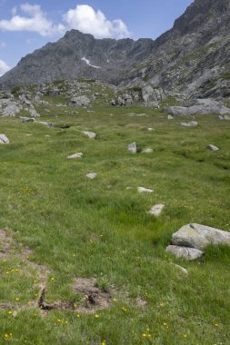 Bulgaristan 'ın Kalin zirvesi yakınlarındaki Rila Dağı' nın İnanılmaz Yaz Manzarası