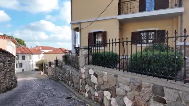 Ulica Stare Domy Starym Mieście Xanthi Wschodnia Macedonia Tracja Grecja — Wideo stockowe