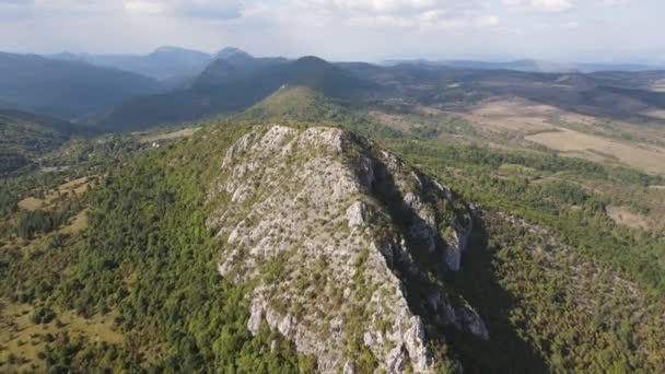 Καταπληκτικό Φθινοπωρινό Τοπίο Dragovski Kamak Peak Στο Όρος Greben Γνωστό — Αρχείο Βίντεο