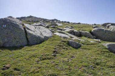 Bulgaristan 'ın Kalin zirvesi yakınlarındaki Rila Dağı' nın İnanılmaz Yaz Manzarası