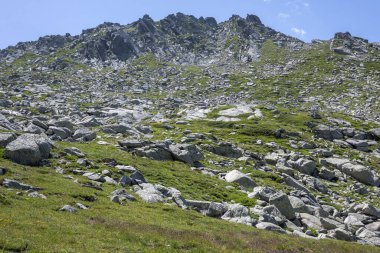 Bulgaristan 'ın Kalin zirvesi yakınlarındaki Rila Dağı' nın İnanılmaz Yaz Manzarası