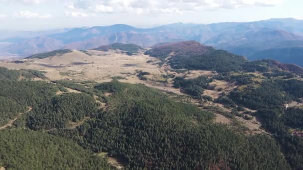Pandangan Udara Dari Red Wall Biosphere Reserve Rhodope Mountains Plovdiv — Stok Video