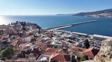 Kavala, Doğu Makedonya ve Yunanistan 'ın panoramik manzarası