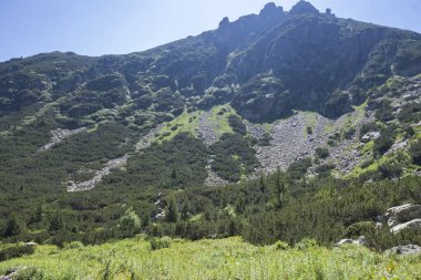 Amazing Summer landscape of Rila Mountain near Malyovitsa hut, Bulgaria