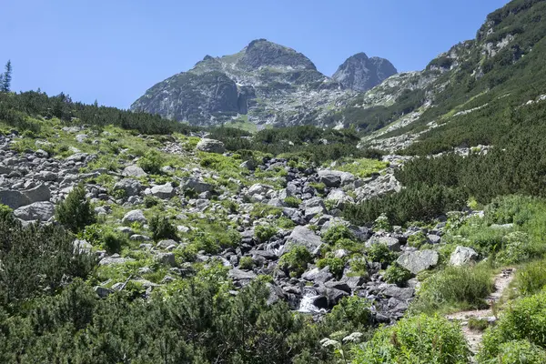 Amazing Summer landscape of Rila Mountain near Malyovitsa hut, Bulgaria