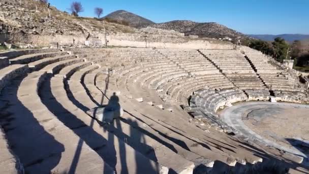 Стародавні Руїни Археологічному Районі Пилипа Східна Македонія Фракія Греція — стокове відео