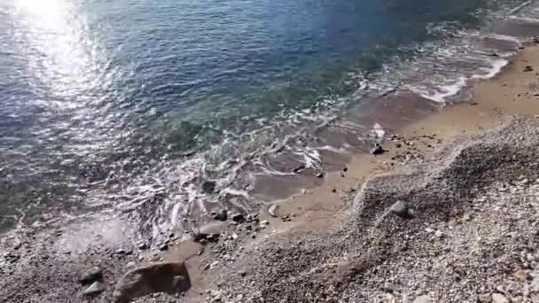 카발라 마케도니아와 트라키아 그리스 도시의 해안선의 파노라마 — 비디오