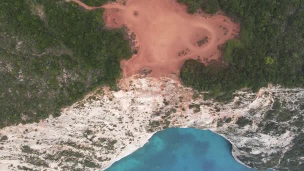 Lefkada Yon Adaları Yunanistan Kıyı Şeridinin Inanılmaz Panoramik Manzarası — Stok video