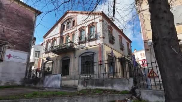 Xanthi Řecko Prosince 2023 Ulice Staré Domy Starém Městě Xanthi — Stock video
