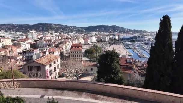 Cannes France Ocak 2024 Cannes Provence Alpes Cote Azur Fransa — Stok video