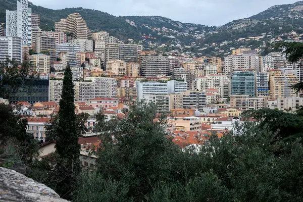 モンテカルロ モナコの街の素晴らしいパノラマビュー — ストック写真