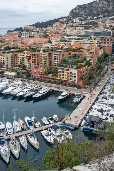 Vue Panoramique Imprenable Sur Ville Monte Carlo Monaco — Photo
