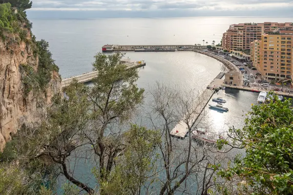 Vue Panoramique Imprenable Sur Ville Monte Carlo Monaco — Photo