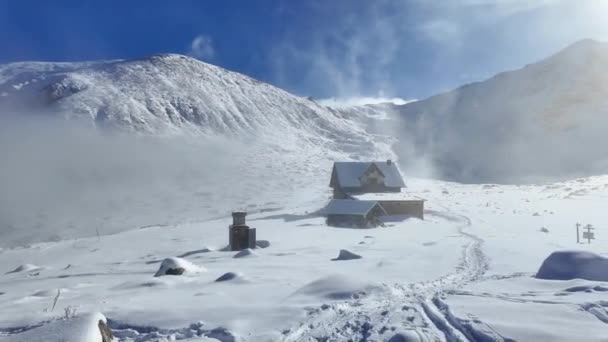 Incrível Vista Inverno Montanha Rila Perto Pico Musala Bulgária — Vídeo de Stock