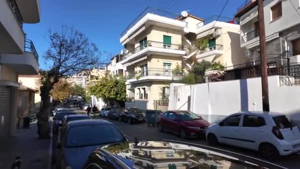 Kavala Řecko Prosince 2023 Staré Město Kavala Východní Makedonie Thrákie — Stock video