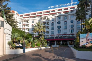 CANNES, FRANCE - 29 Ocak 2024: Cannes, Provence Alpes-Cote d 'Azur, Fransa