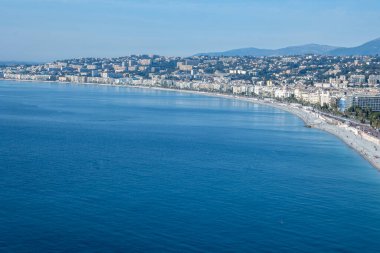 Nice, Provence Alpes-Cote d 'Azur, Fransa' nın panoramik manzarası
