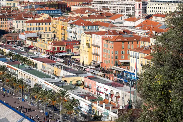 Nice, Provence Alpes-Cote d 'Azur, Fransa' nın panoramik manzarası