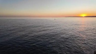 Nice, Provence Alpes-Cote d 'Azur, Fransa' nın sahil caddesi Panorama 'sı.