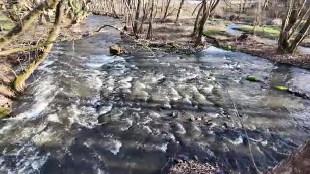 Rio Strumeshnitsa Que Atravessa Vale Petrich Região Blagoevgrad Bulgária — Vídeo de Stock
