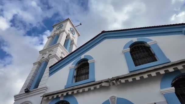 Monasterio San Nicolás Ubicado Dos Islas Porto Lagos Macedonia Oriental — Vídeo de stock