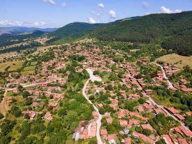 Zheravna köyünün 19 'uncu yüzyıl evleri, Sliven Bölgesi, Bulgaristan