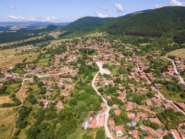 Zheravna köyünün 19 'uncu yüzyıl evleri, Sliven Bölgesi, Bulgaristan