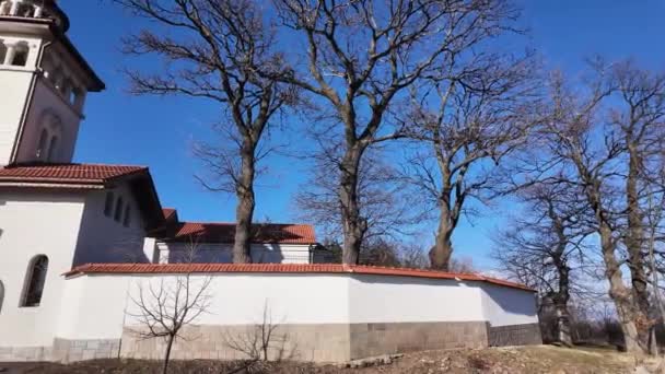Klisura Bulgaria Şubat 2024 Ortodoks Klisura Manastırı Bulgaristan Sofya Bölgesi — Stok video