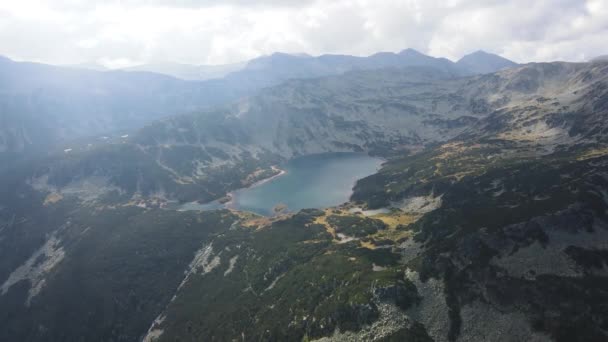Amazing Aerial View Stinky Lake Smradlivoto Rila Hegy Bulgária — Stock videók