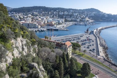 GÜZEL, FRANCE - 28 Ocak 2024: Nice Limanı, Provence Alpes-Cote d 'Azur, Fransa