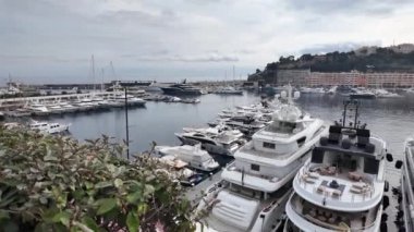 Monte CARLO, Monako - 26 Ocak 2024: Monte Carlo 'nun panoramik manzarası