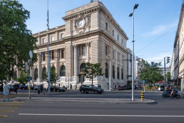 GENEVA, SWitzERLAND - 19 Haziran 2023: İsviçre 'nin Cenevre kentinin şaşırtıcı panoramik manzarası