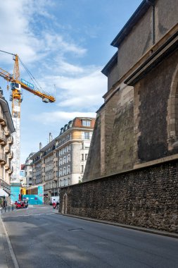GENEVA, SWitzERLAND - 19 Haziran 2023: İsviçre 'nin Cenevre kentinin şaşırtıcı panoramik manzarası