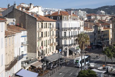 CANNES, FRANCE - 29 Ocak 2024: Cannes, Provence Alpes-Cote d 'Azur, Fransa