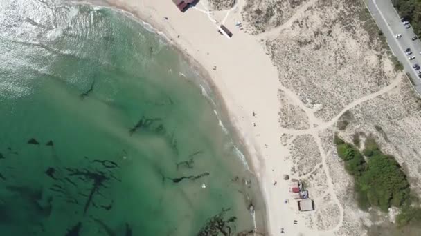 Дивовижний Вигляд Пляжу Аркутіно Бургаській Області Болгарія — стокове відео