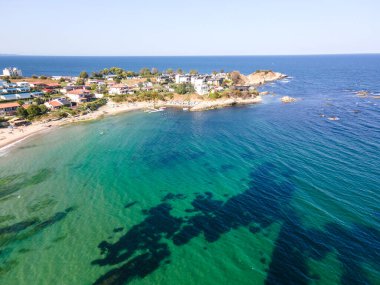 Aerial view of Black sea coast near Arapya beach, Burgas Region, Bulgaria clipart
