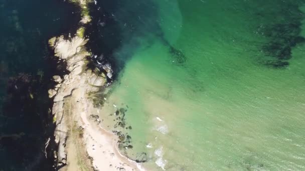 Widok Powietrza Wybrzeże Morza Czarnego Pobliżu Miejscowości Lozenets Obwód Burgas — Wideo stockowe