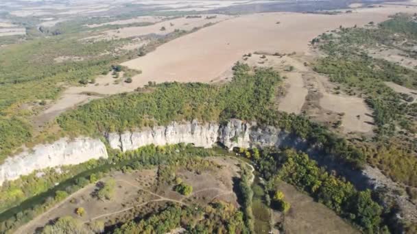 Atemberaubende Luftaufnahme Des Aglen Canyons Fluss Vit Lovech Region Bulgarien — Stockvideo