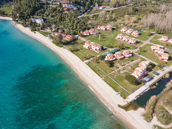 Amazing View Sithonia Coastline Nikitis Beach Chalkidiki Central Macedonia Greece Stock Image