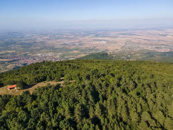 stock image Aerial view of Rhodopes Mountain near village of Yavrovo, Plovdiv Region, Bulgaria