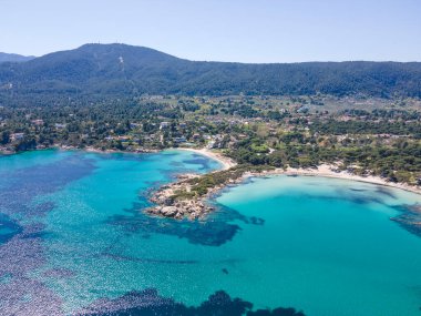 Amazing view of Sithonia coastline near Karydi Beach, Chalkidiki, Central Macedonia, Greece clipart