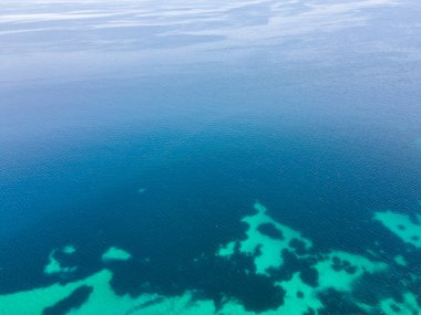 Karydi Sahili yakınlarındaki Sithonia kıyı şeridi, Chalkidiki, Orta Makedonya, Yunanistan