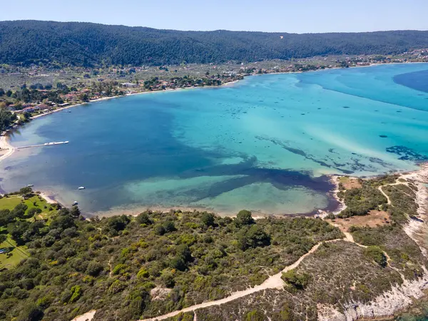 Amazing View Sithonia Coastline Karydi Beach Chalkidiki Central Macedonia Greece Stock Image