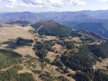 Aerial view of The Red Wall Biosphere Reserve at Rhodope Mountains, Plovdiv Region, Bulgaria clipart
