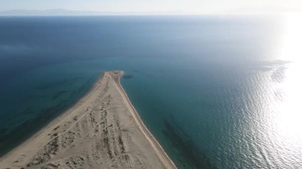 Incredibile Vista Della Costa Kassandra Vicino Alla Spiaggia Possidi Calcidica — Video Stock